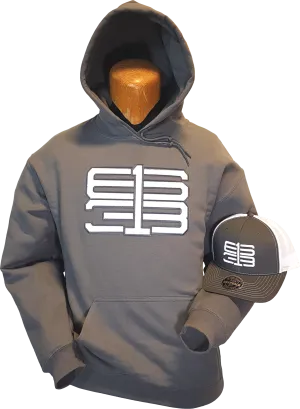 Six One 3 Interlok Hoodie Charcoal White