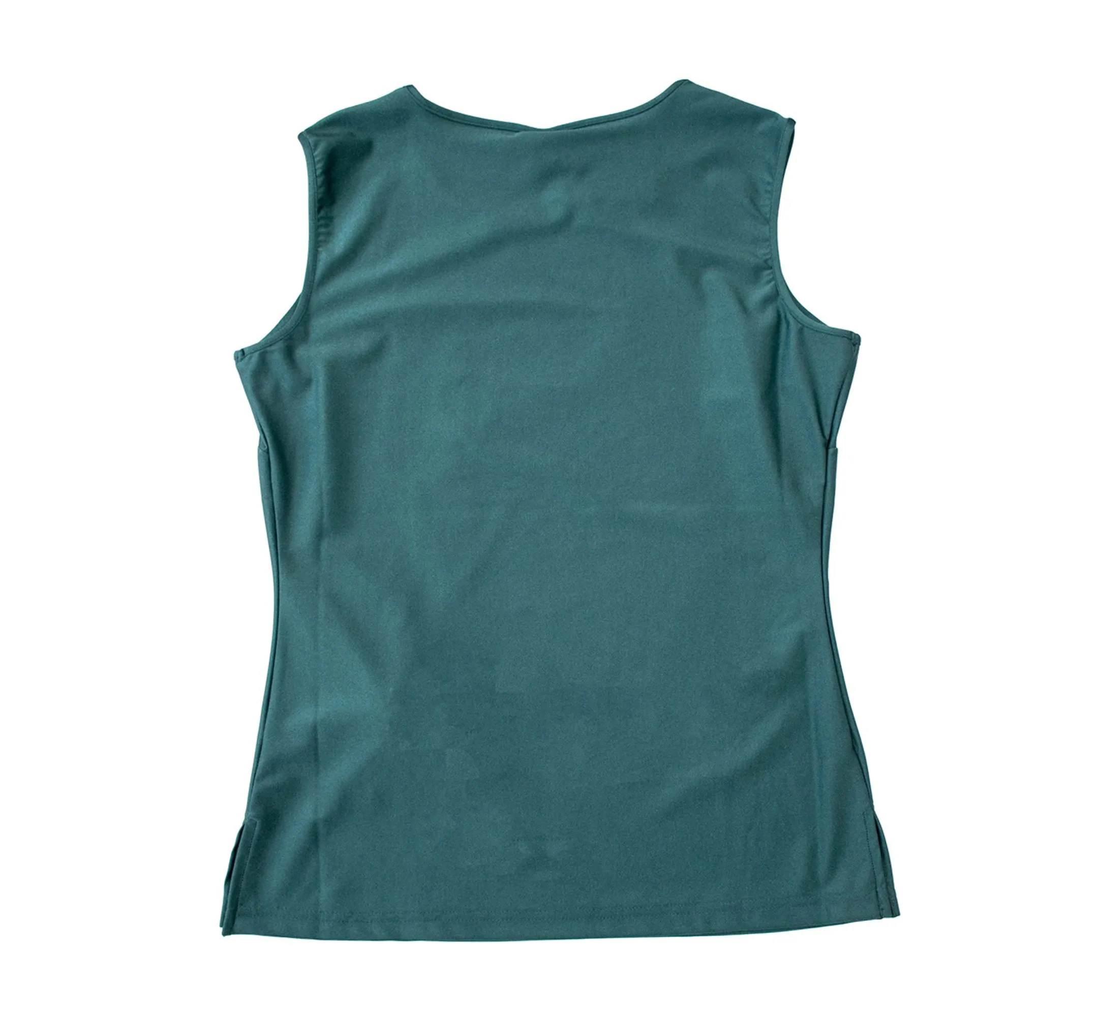 Sleeveless Green Blend Spandex Top