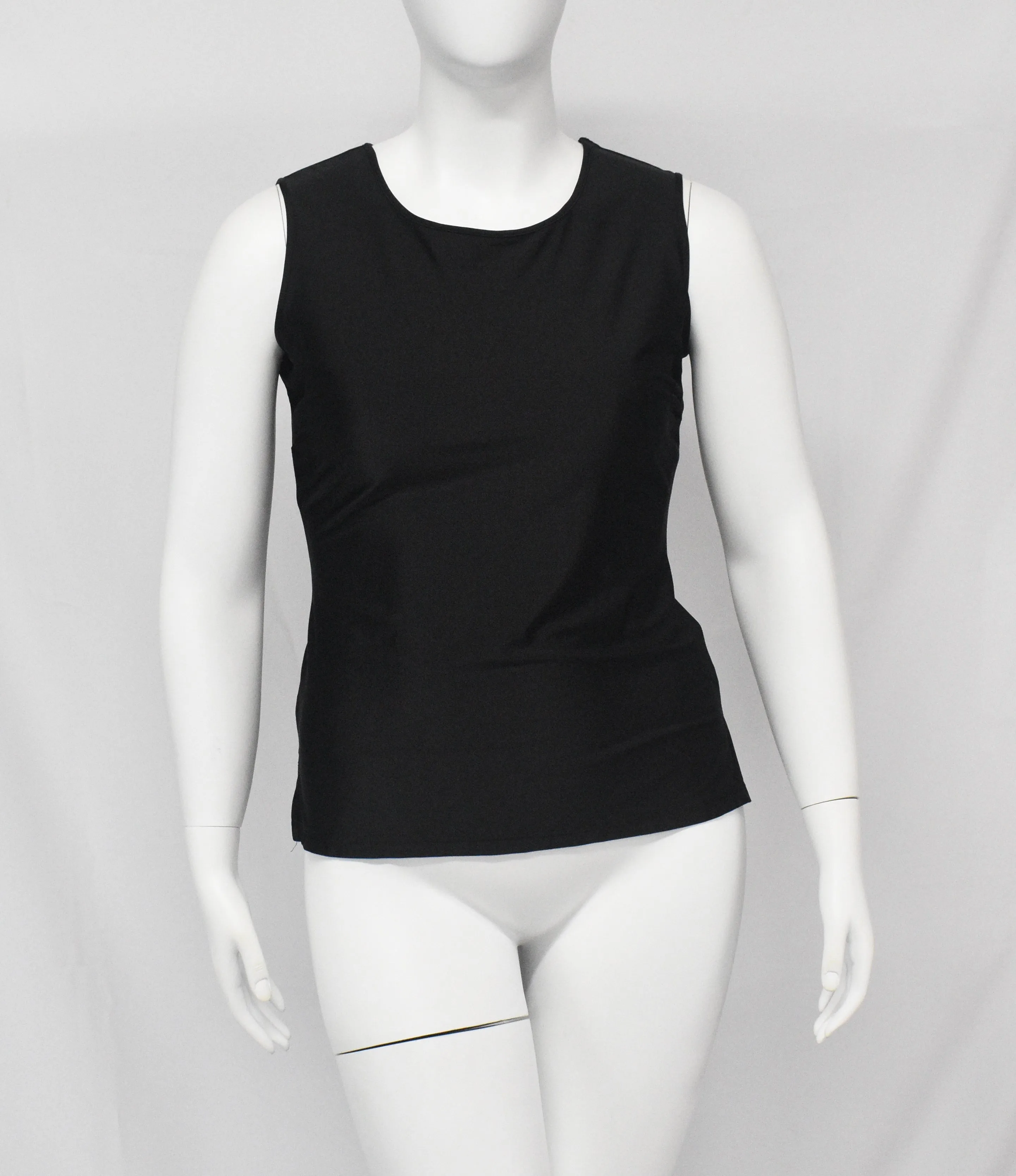 Sleeveless Royal Black Spandex Top