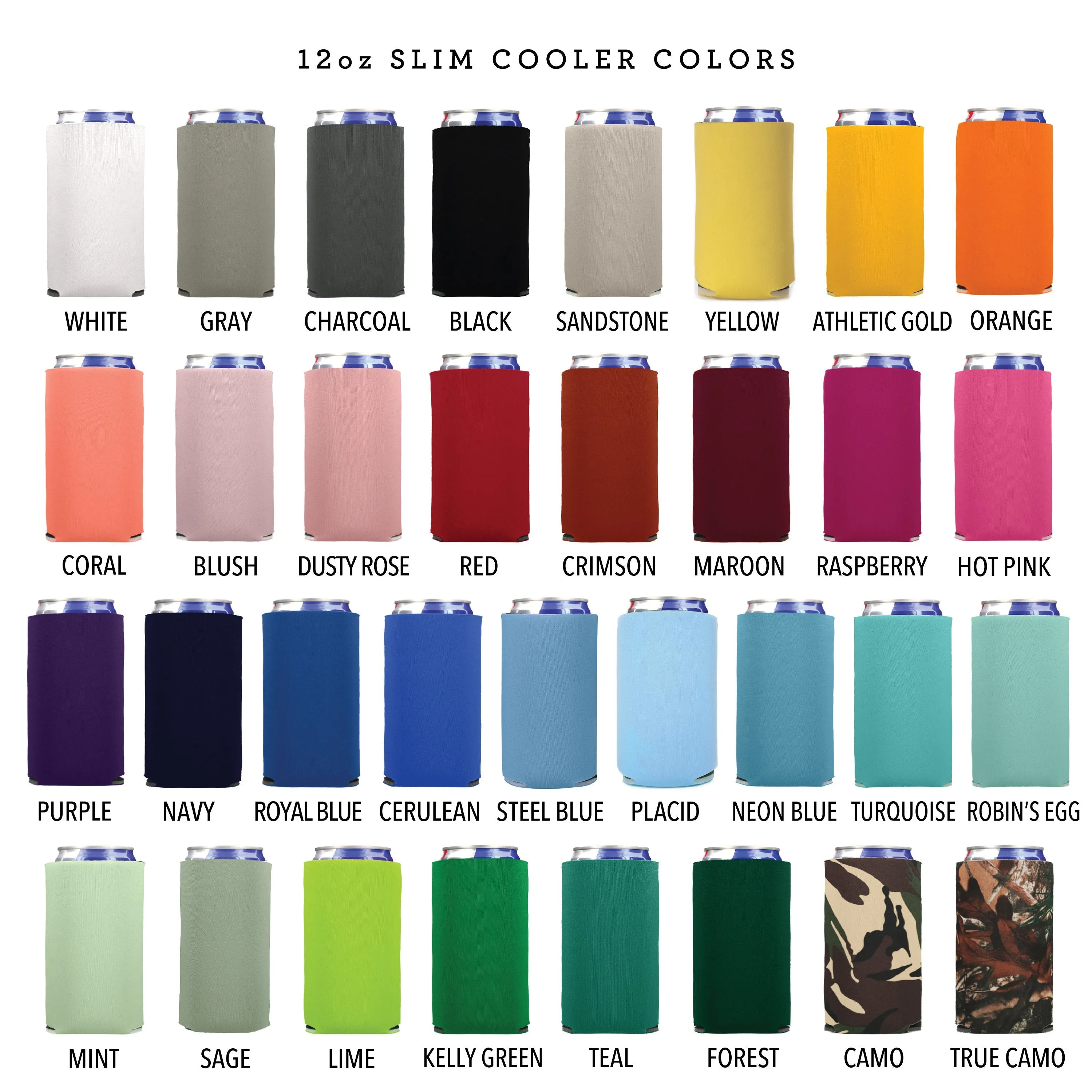 Slim 12oz Wedding Can Cooler #72S - Cheers Y'all