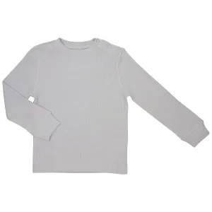 Slugs & Snails Waffle Top - Pale Grey
