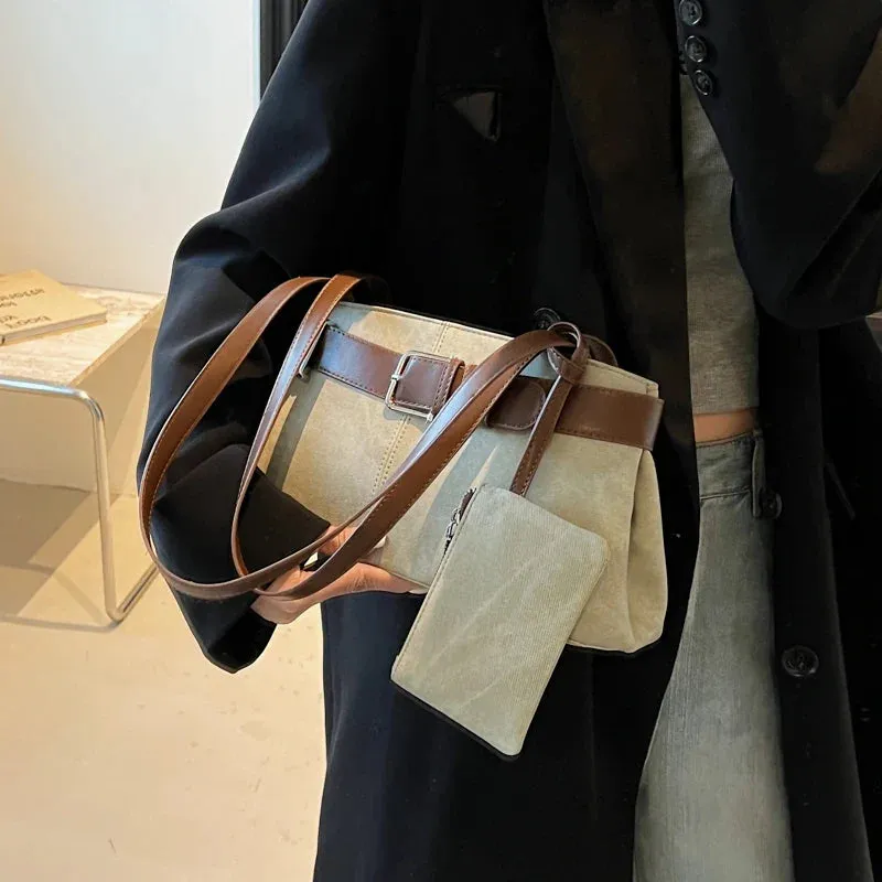 Small Faux Leather Underarm Bag