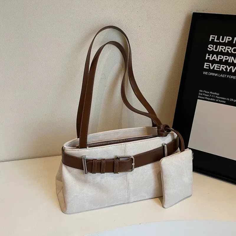 Small Faux Leather Underarm Bag