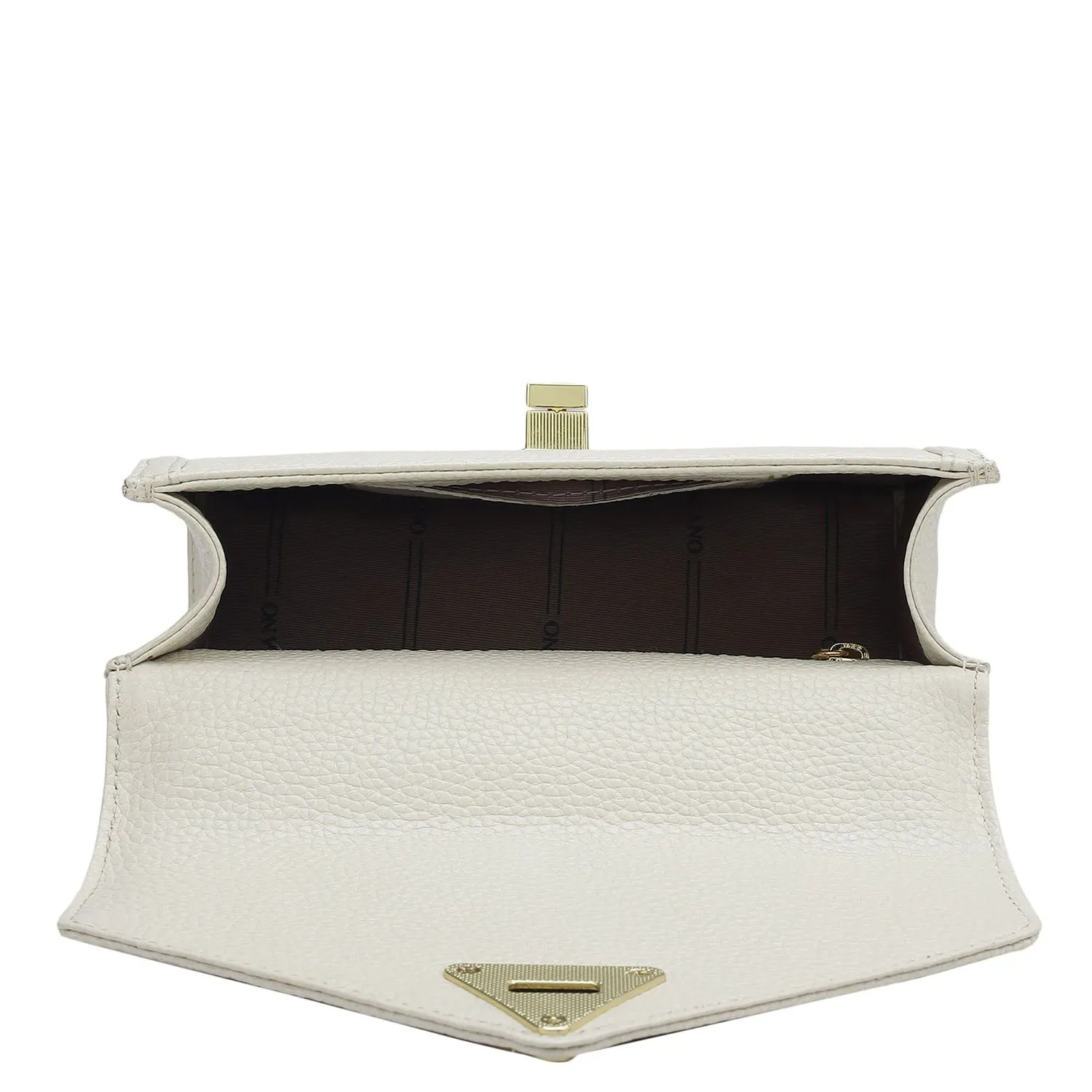 Small Wax Leather Satchel - Butter
