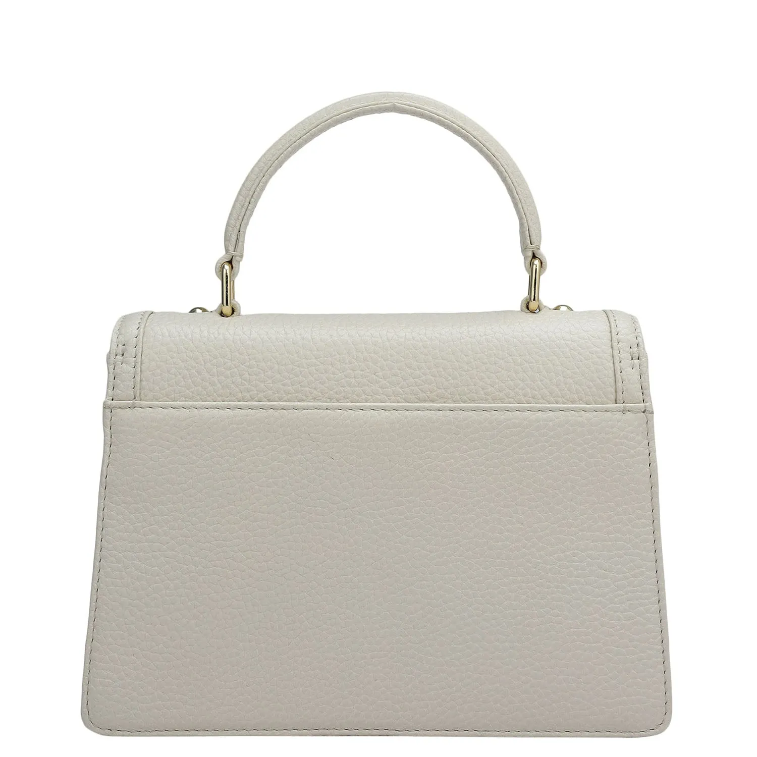 Small Wax Leather Satchel - Butter