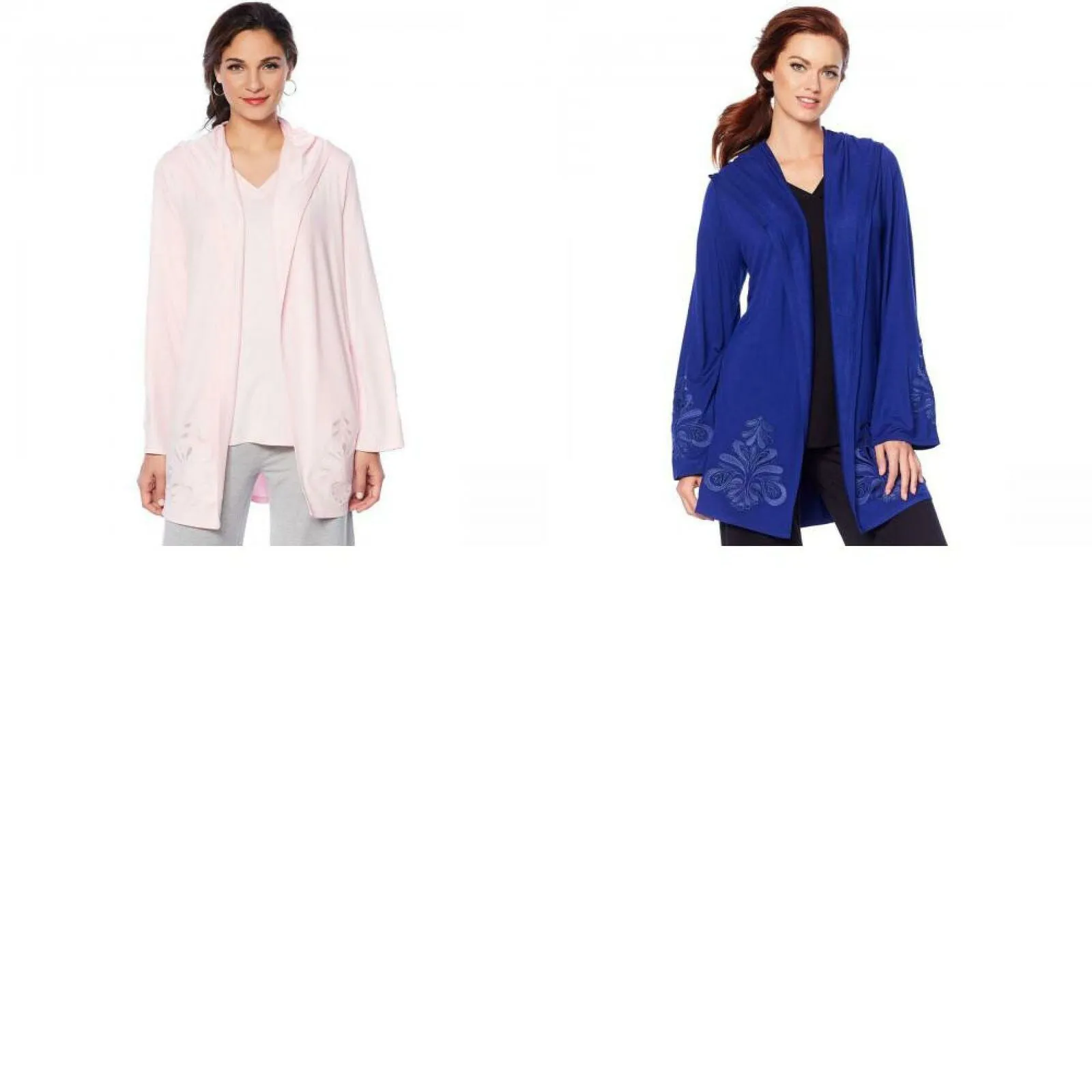 Soft & Cozy Cool Women's Embroidered Hooded Cardigan
