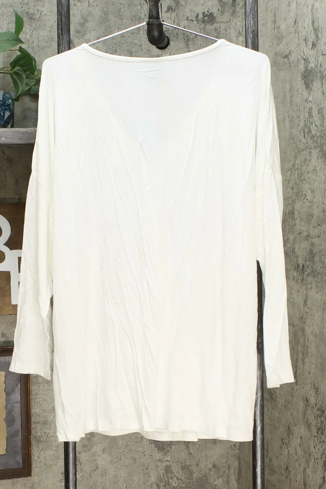 Soft & Cozy Women's Cool Luxe Knit Drape Front Lounge Top