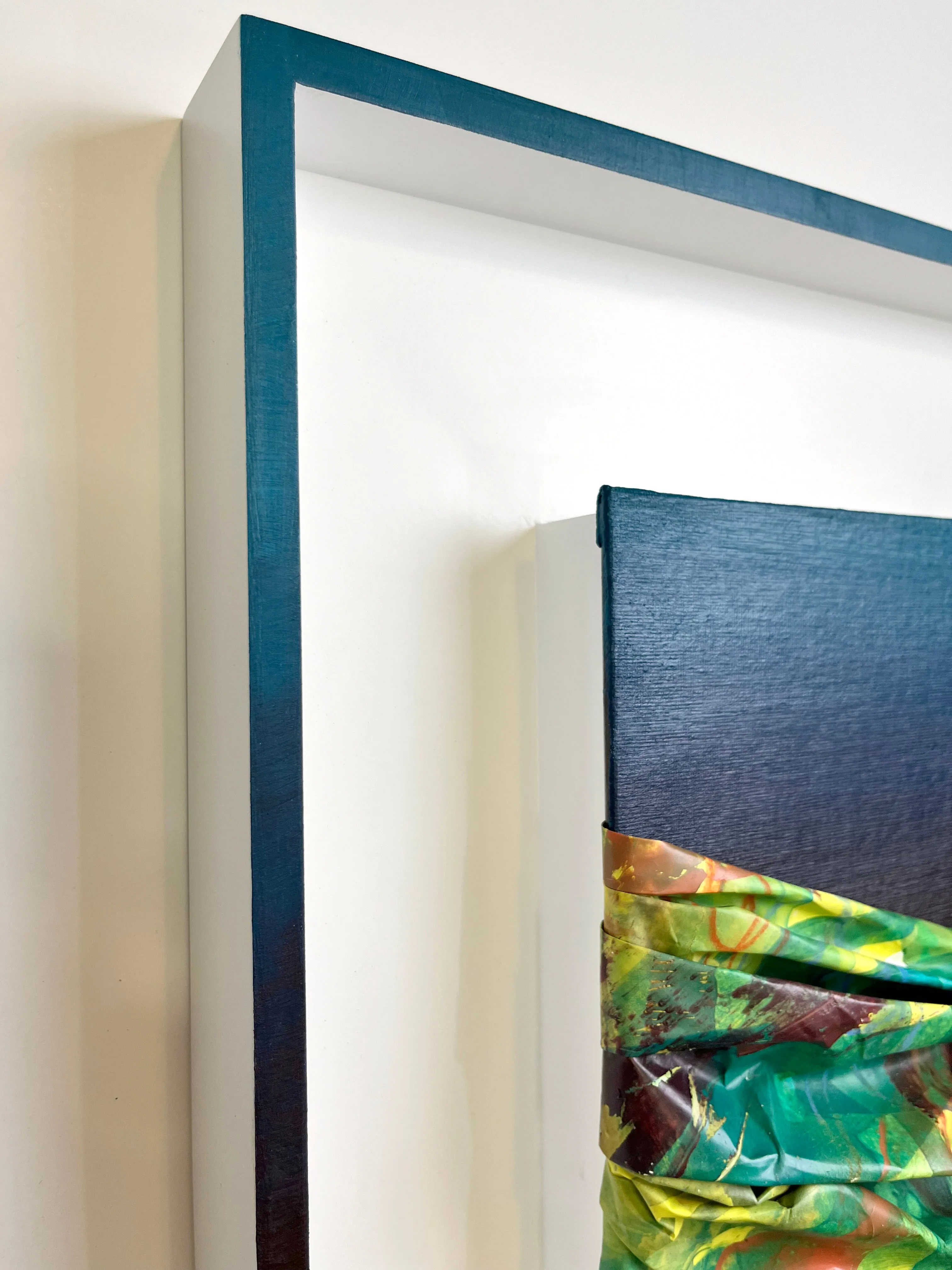 (SOLD) “Floodgates to Acceptance" (Teal > Eggplant)