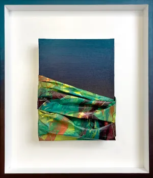 (SOLD) “Floodgates to Acceptance" (Teal > Eggplant)