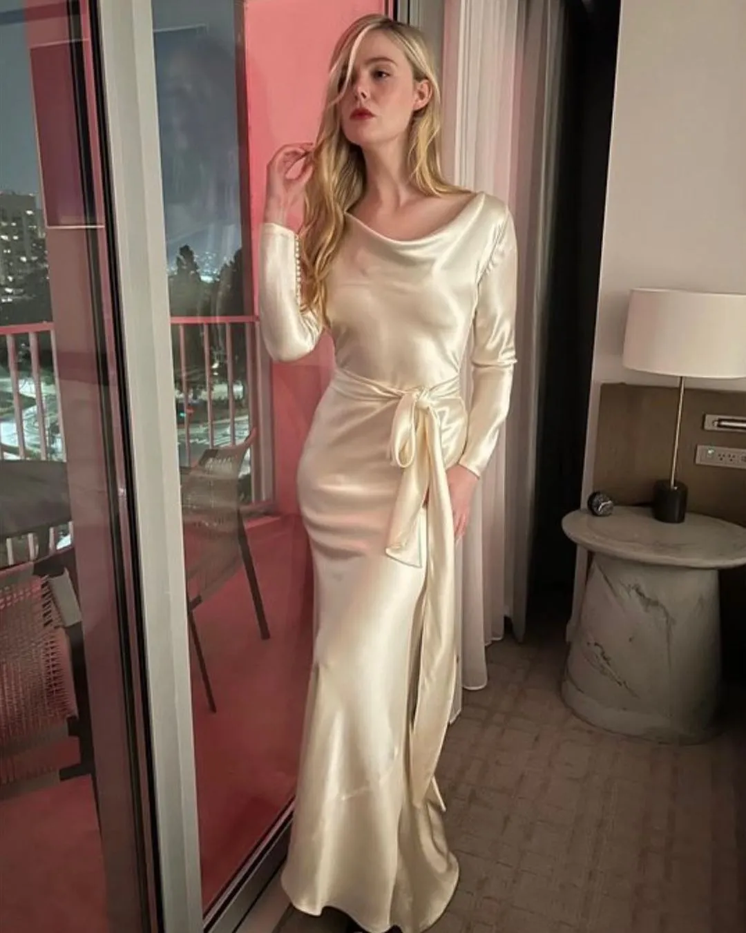 Spectacular 2011 Alexander McQueen Bias Cut Liquid Silk Satin Ivory Dress w Amazing Sleeves