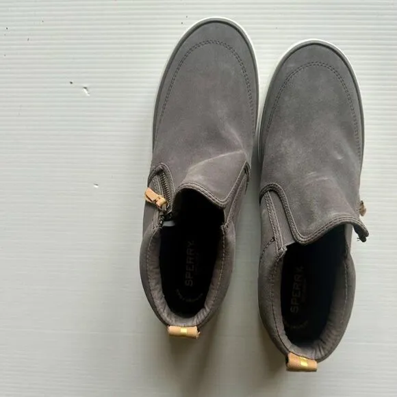 Sperry Crest Lug Zone’Gray Suede Chukka Sneaker Size 9.5