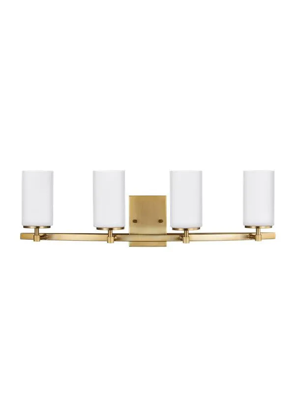 Spherical Satin Bronze 4 Light Wall/Bath