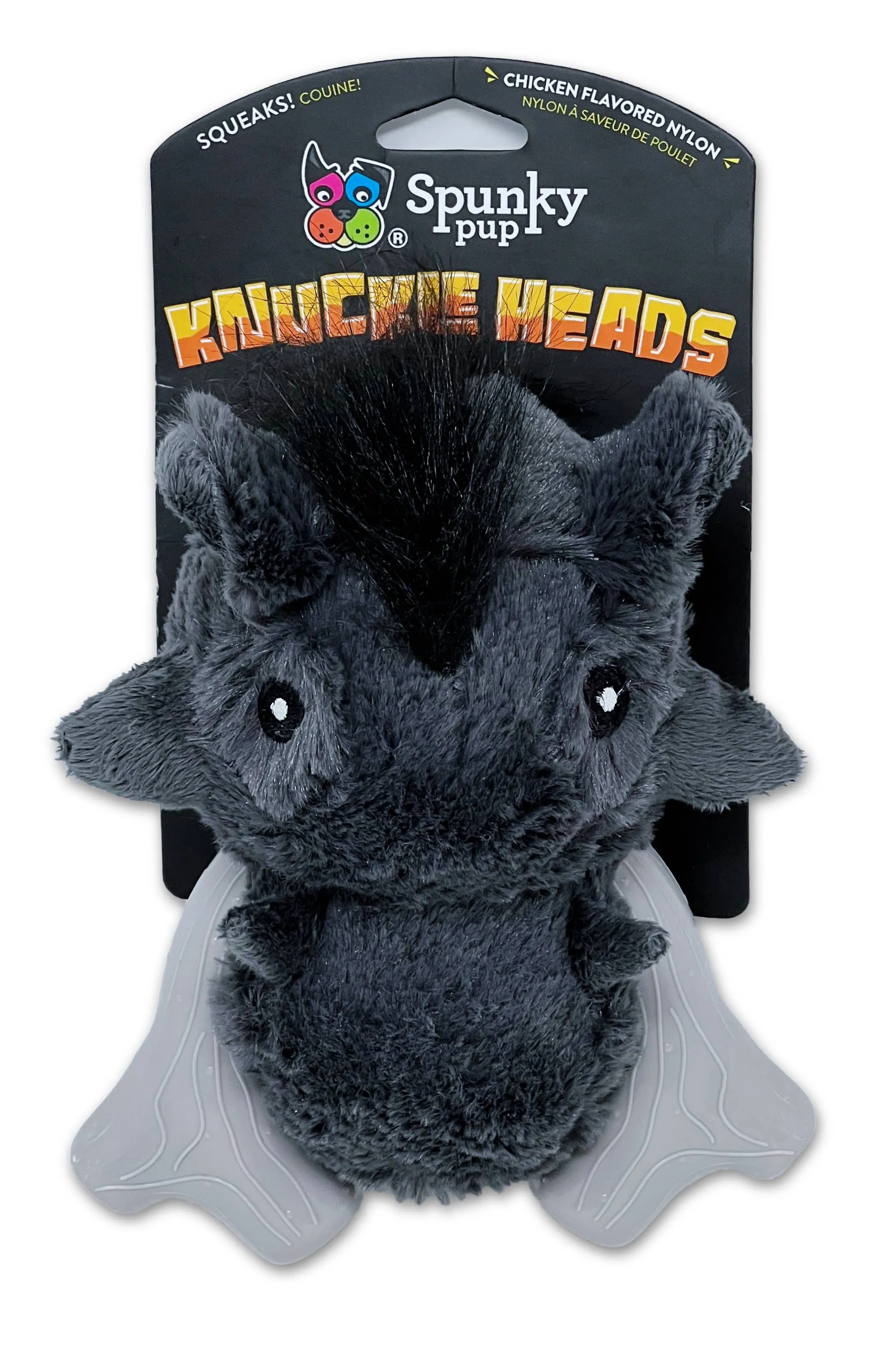 Spunky Pup - Knuckle Heads - Plush/Nylon Combo 2-in-1 Toy