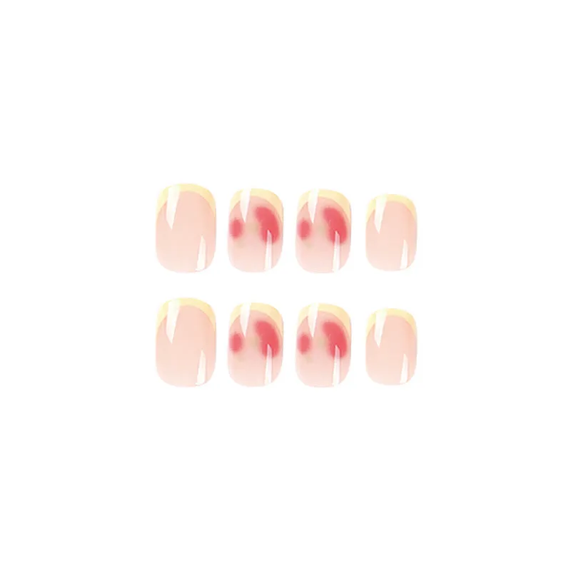 Square French lemon yellow red fruits