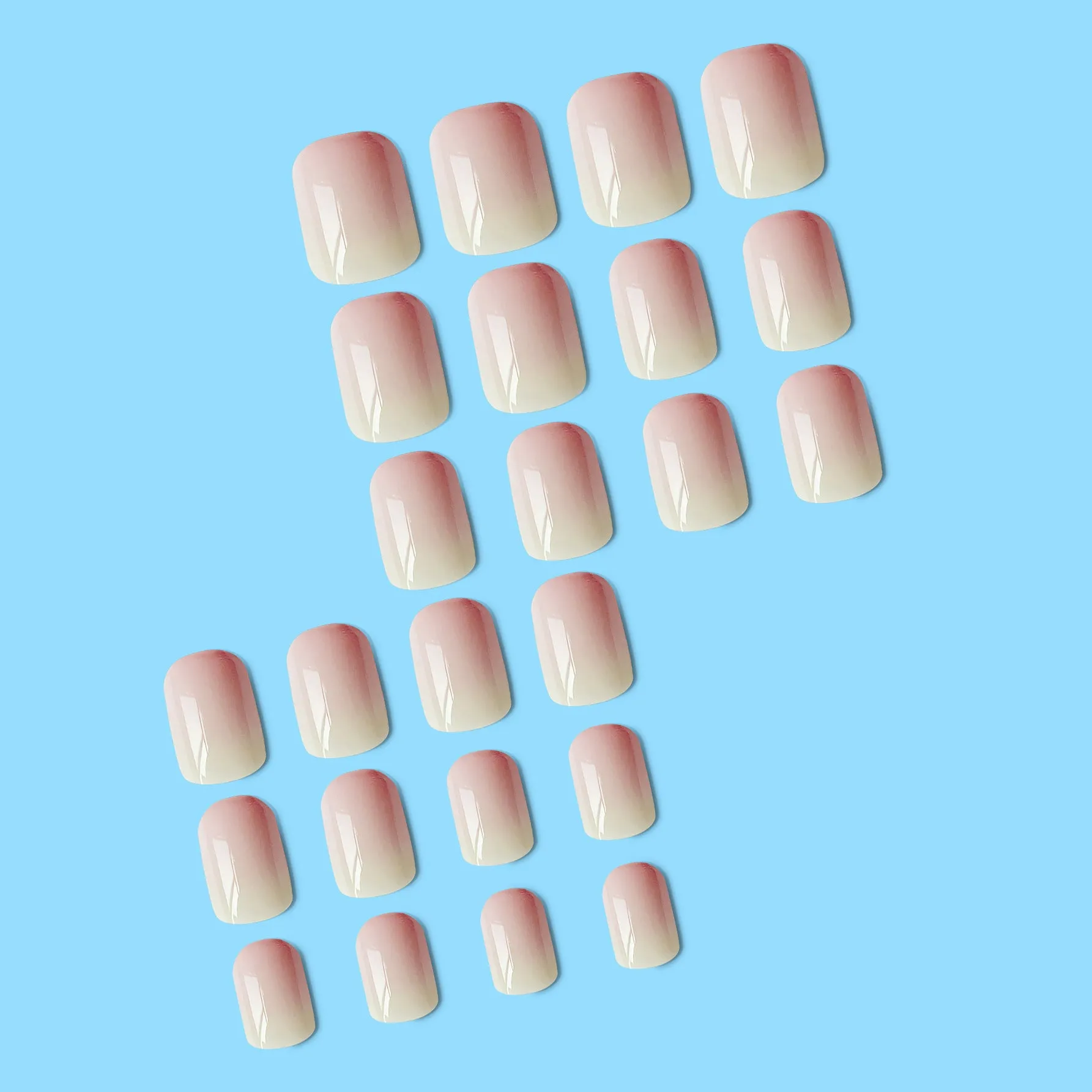 Square white gradient pink