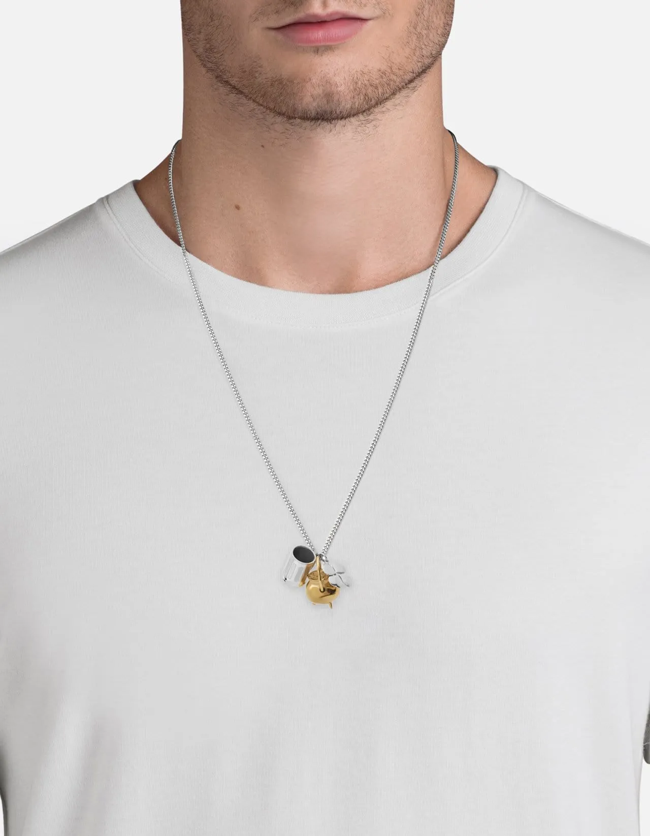 St. Patrick's Day Necklace, Sterling Silver/Gold