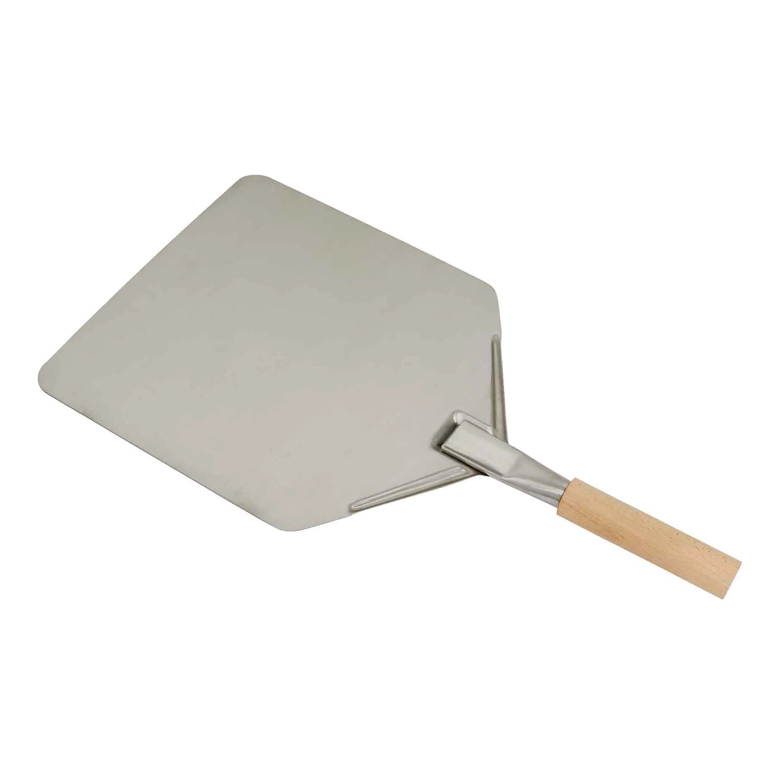 Stainless Steel Pizza Peel, 11 x 15" with 5" Wooden Handle - DG39