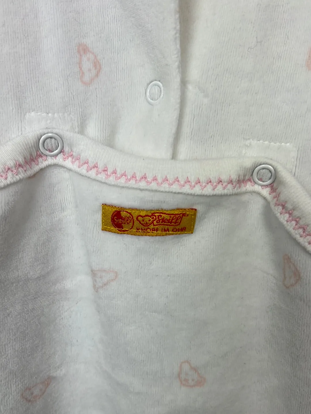 Steiff velour teddy bear sleepsuit 3-6m