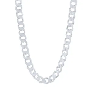 Sterling Silver Curb Necklace 55cm