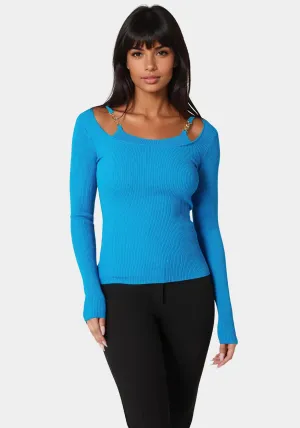Strap Detail Sweater Top
