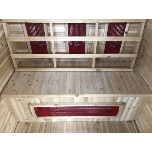 SunRay Burlington 2 Person Outdoor Infrared Sauna w/Shingled Roof HL200D3