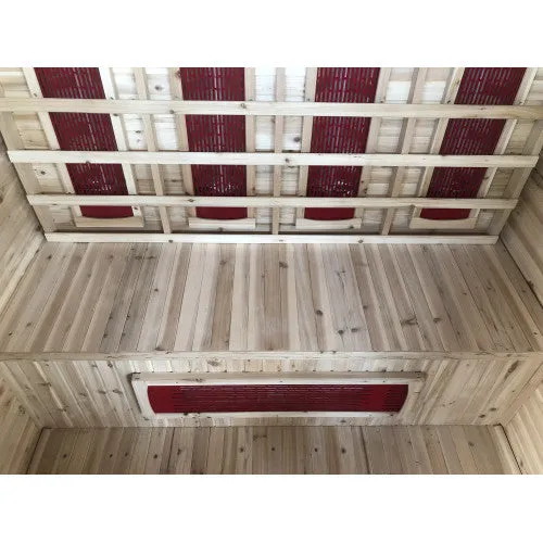 SunRay Granby 3 Person Outdoor Infrared Sauna w/Shingled Roof HL300D3