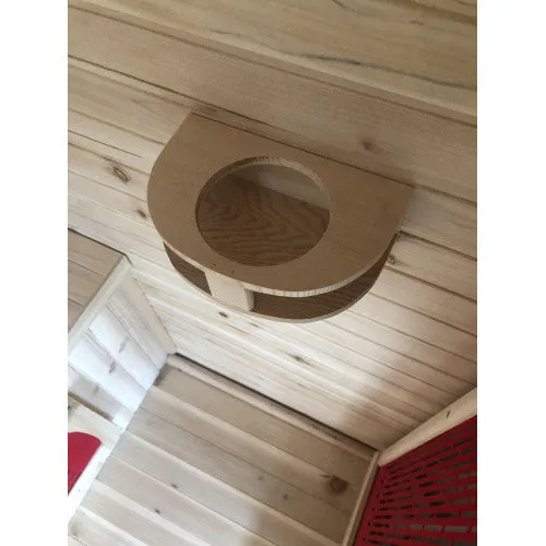 SunRay Granby 3 Person Outdoor Infrared Sauna w/Shingled Roof HL300D3