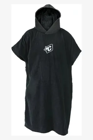 SURF PONCHO - BLACK