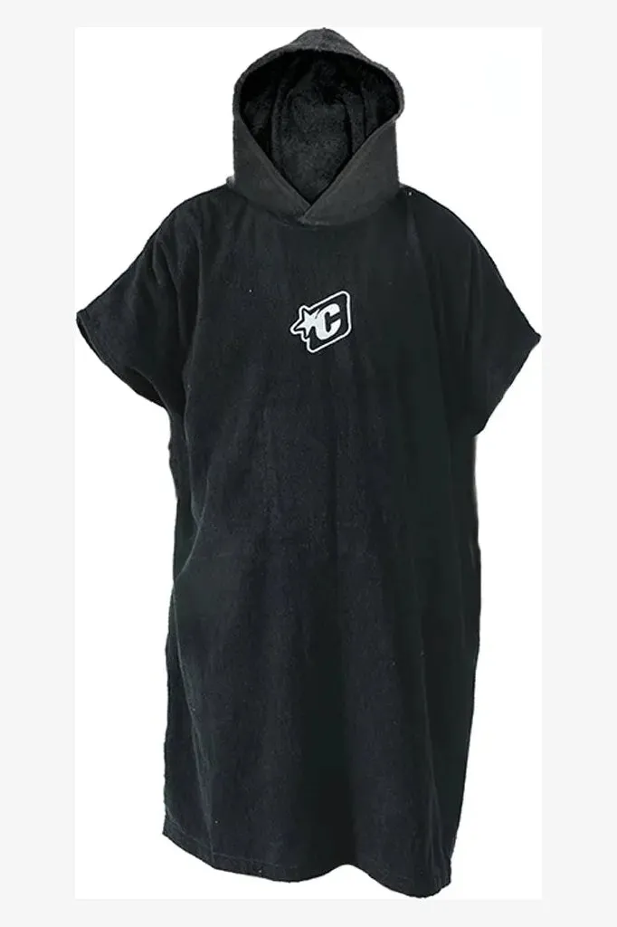 SURF PONCHO - BLACK