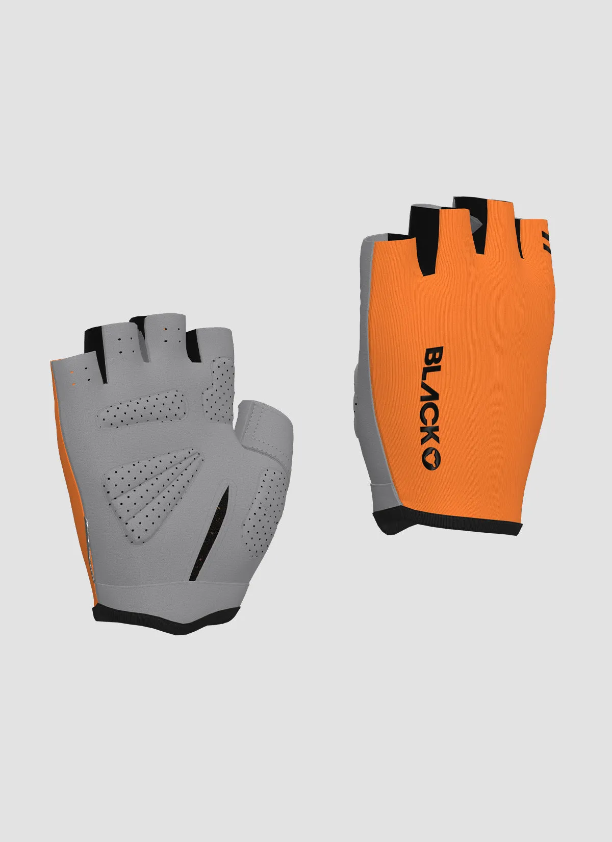 Team Short Finger Glove - Neon Orange