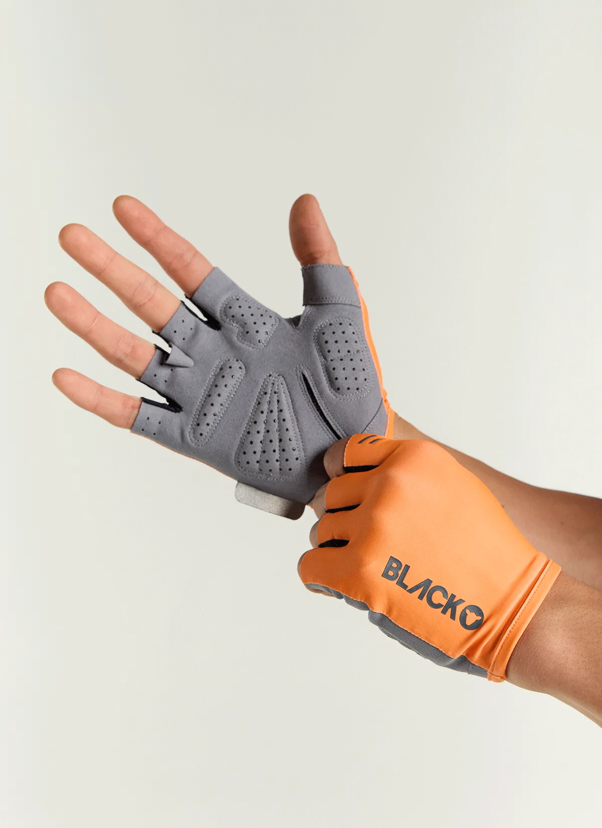 Team Short Finger Glove - Neon Orange