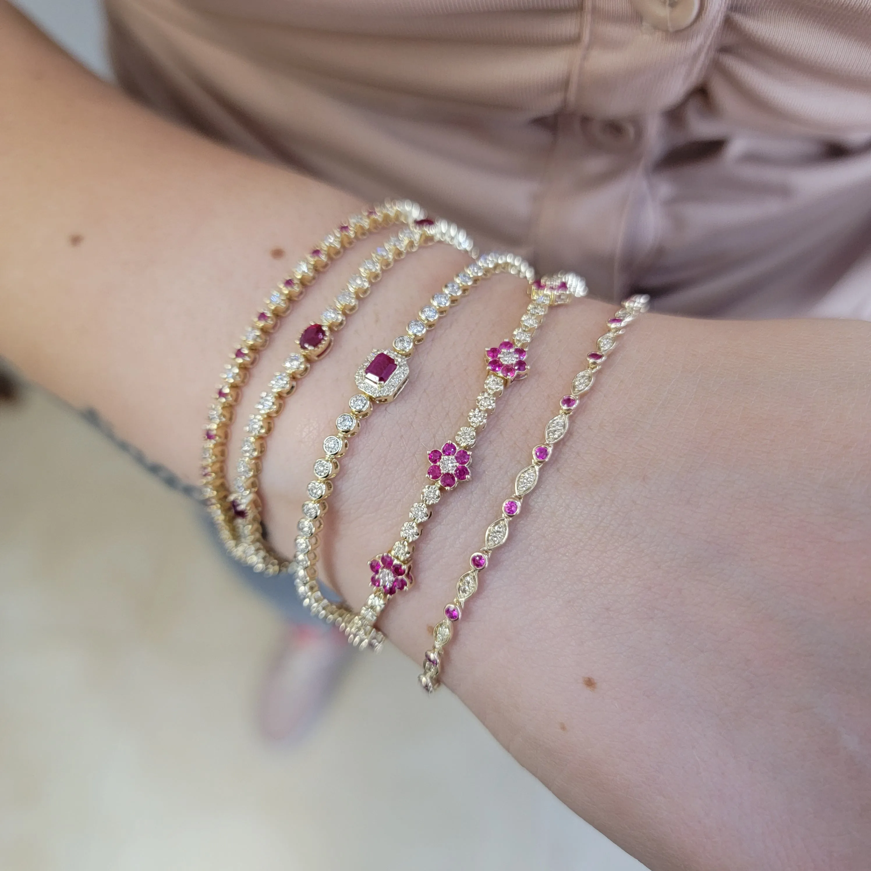 Tennis Color Stone Bracelet