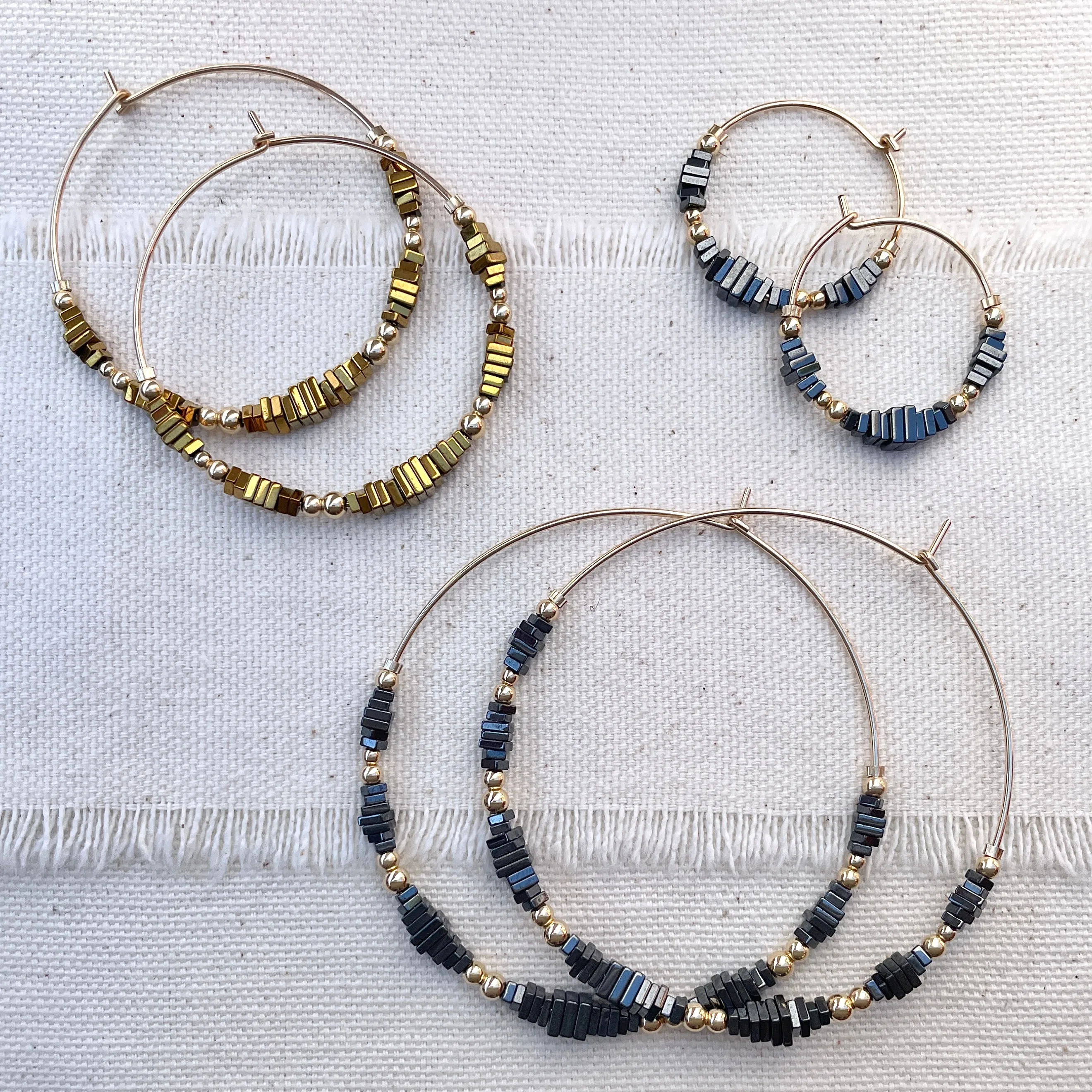 TESSÉRA Bead Hoops