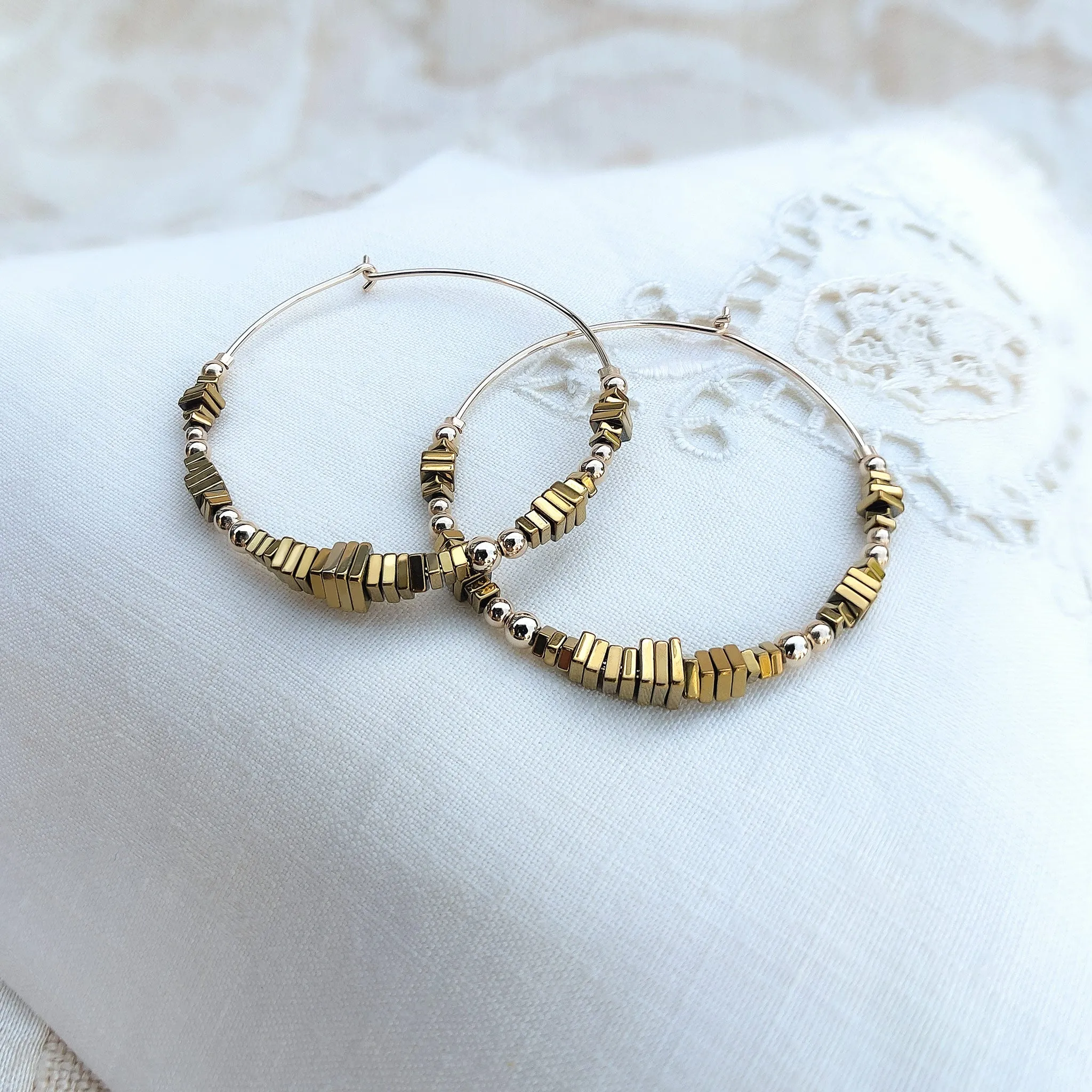 TESSÉRA Bead Hoops