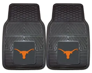 Texas Longhorns Heavy Duty 2-Piece Vinyl Car Mats