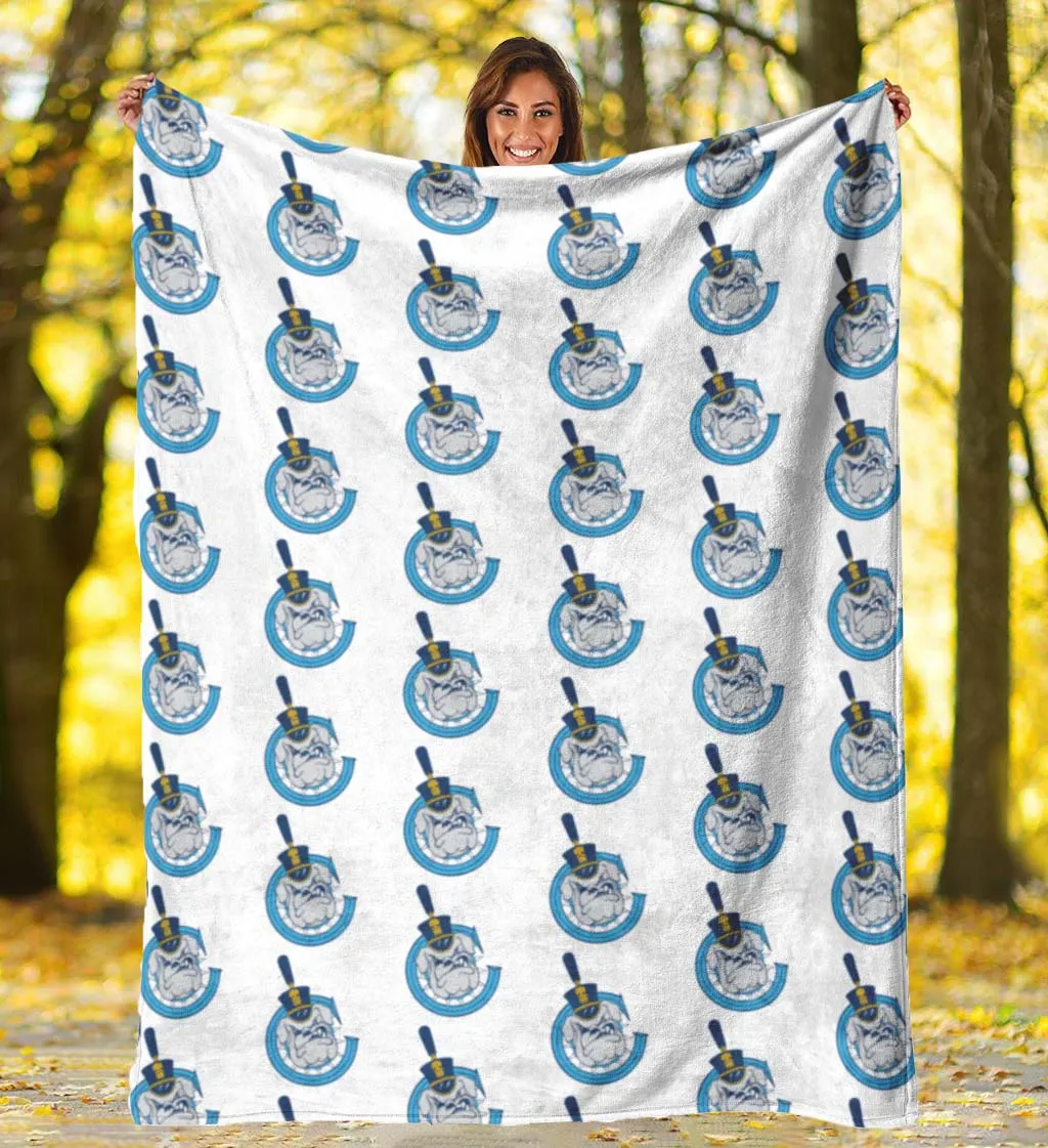 The Citadel, Vintage C Spike logo, White Blanket