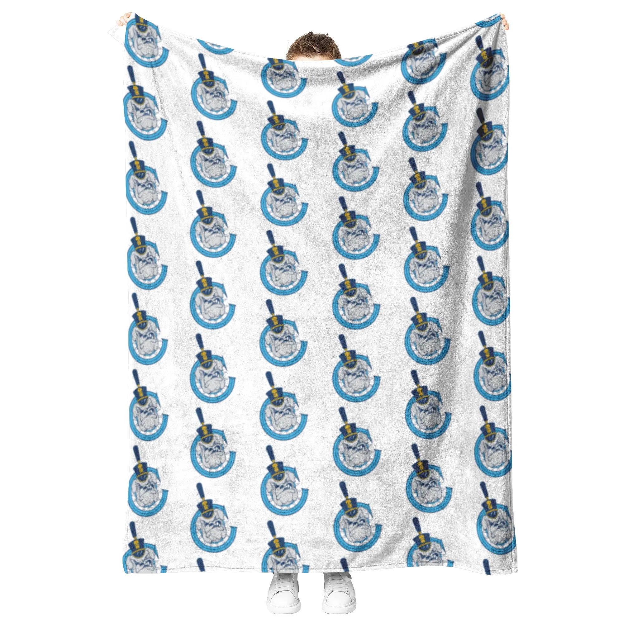 The Citadel, Vintage C Spike logo, White Blanket