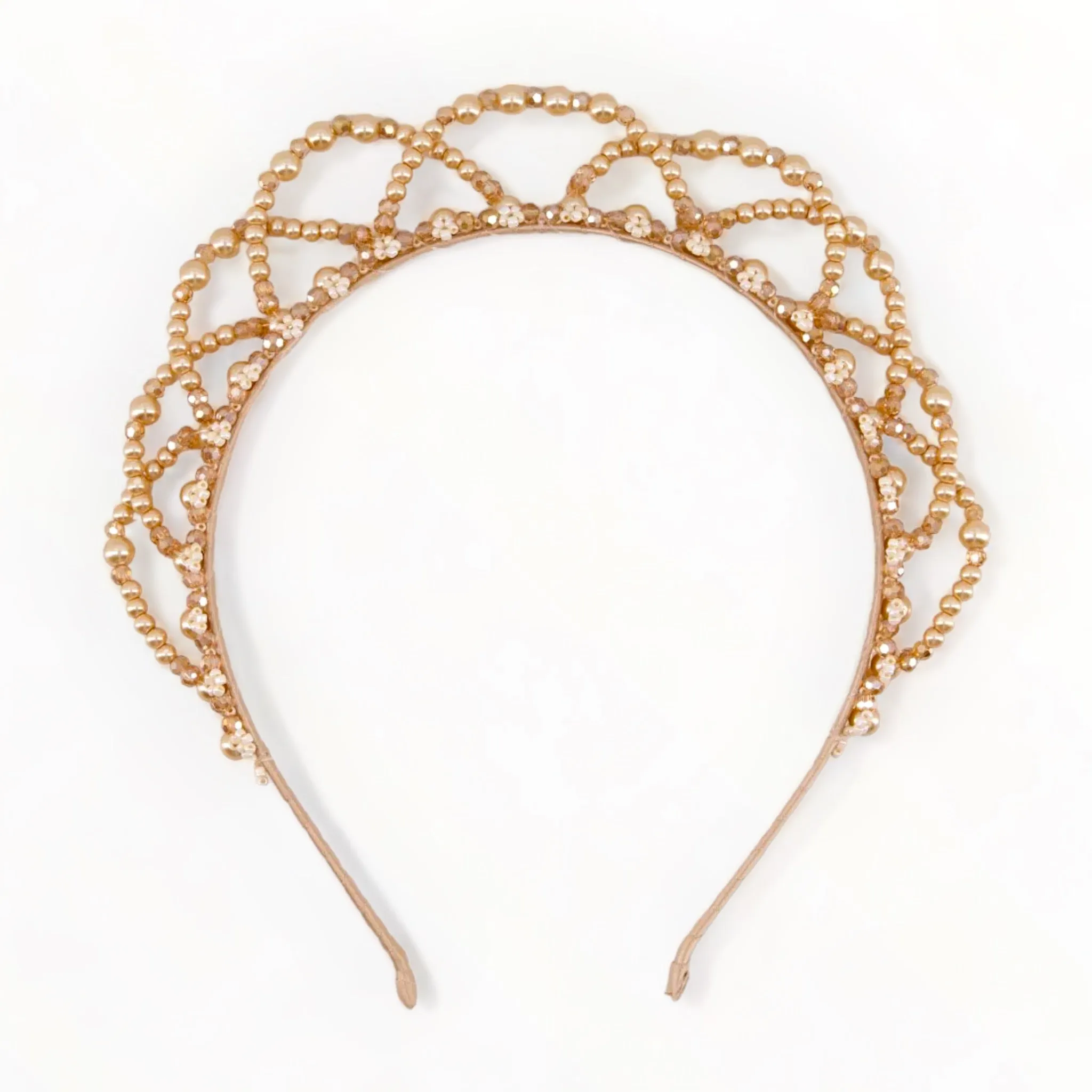 The Lailah Designer Pearl Tiara Headband