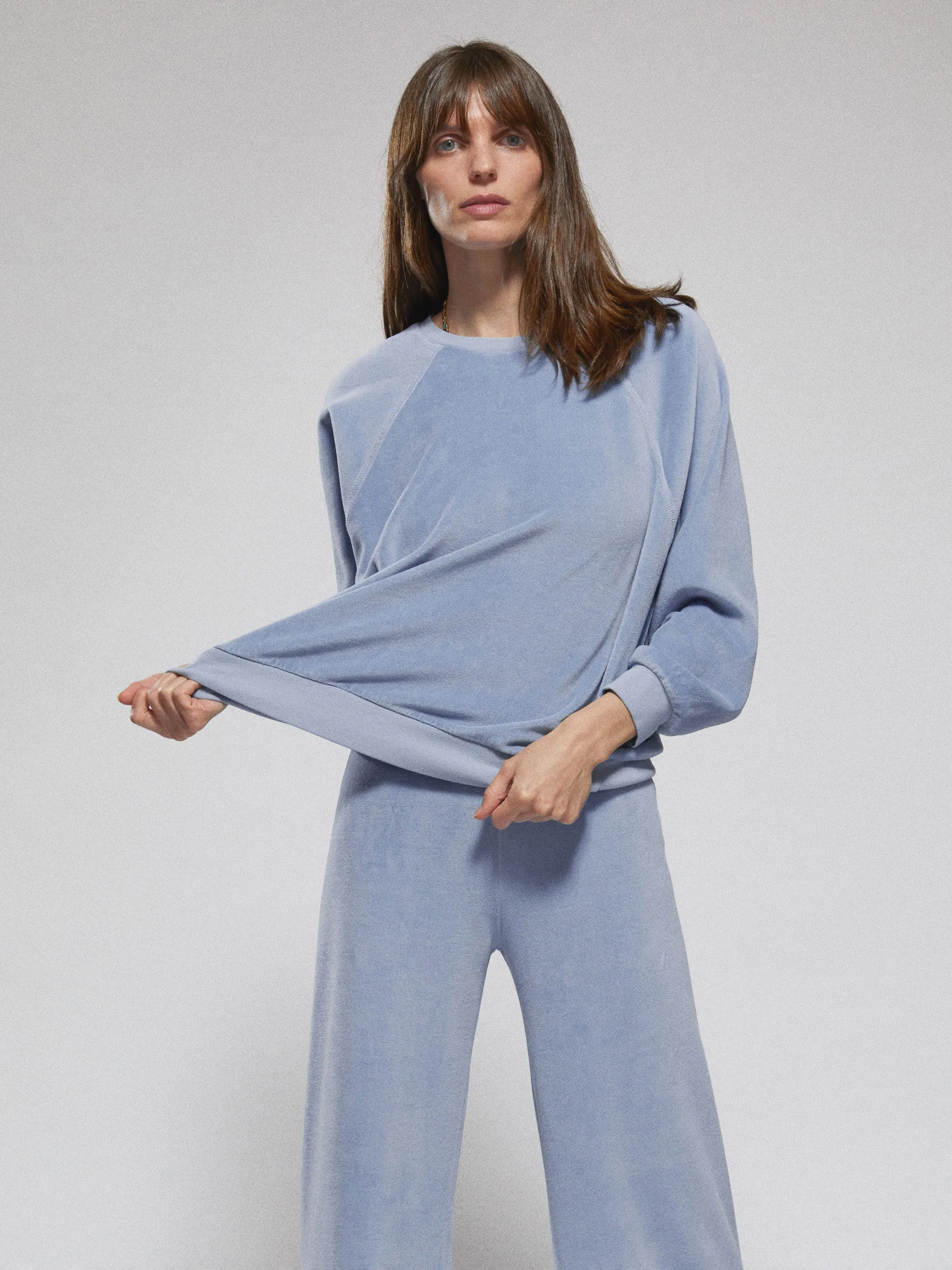 The Samos Oversized Sweatshirt in Velour