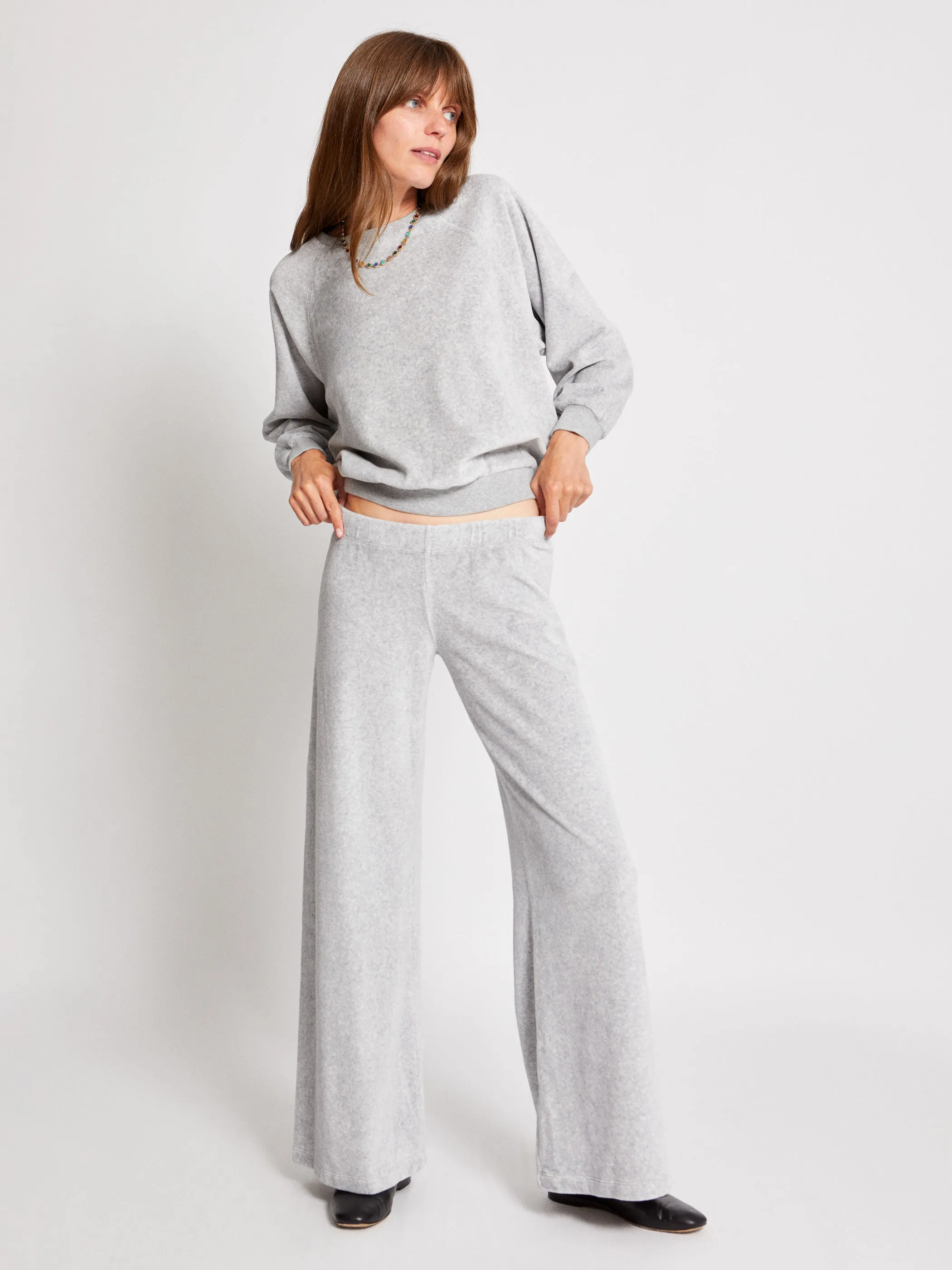 The Samos Oversized Sweatshirt in Velour