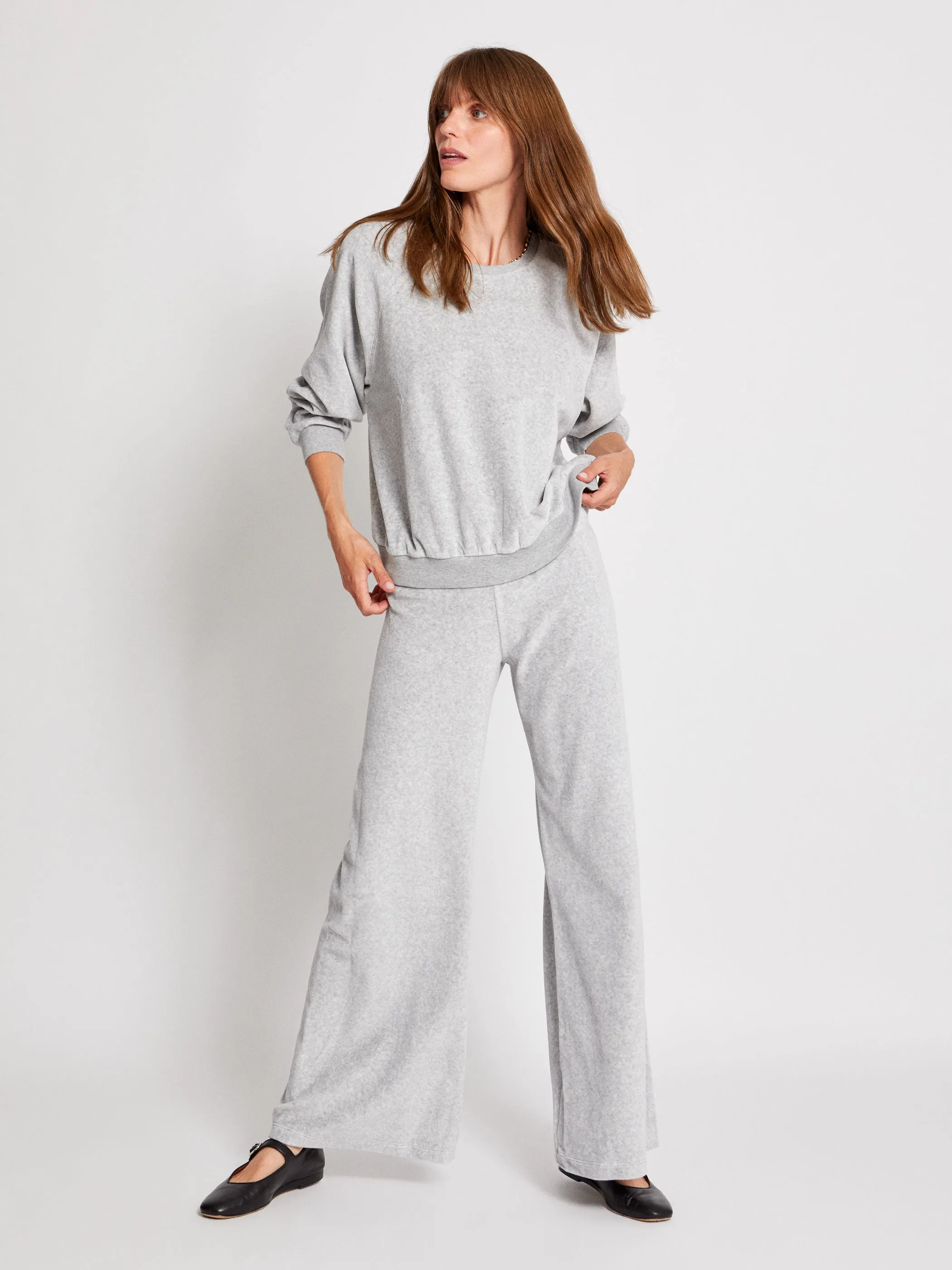 The Samos Oversized Sweatshirt in Velour
