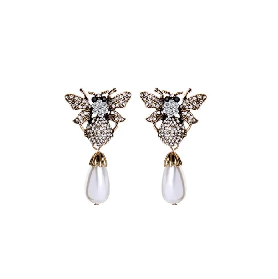 The sparkly brothers beetle earrings