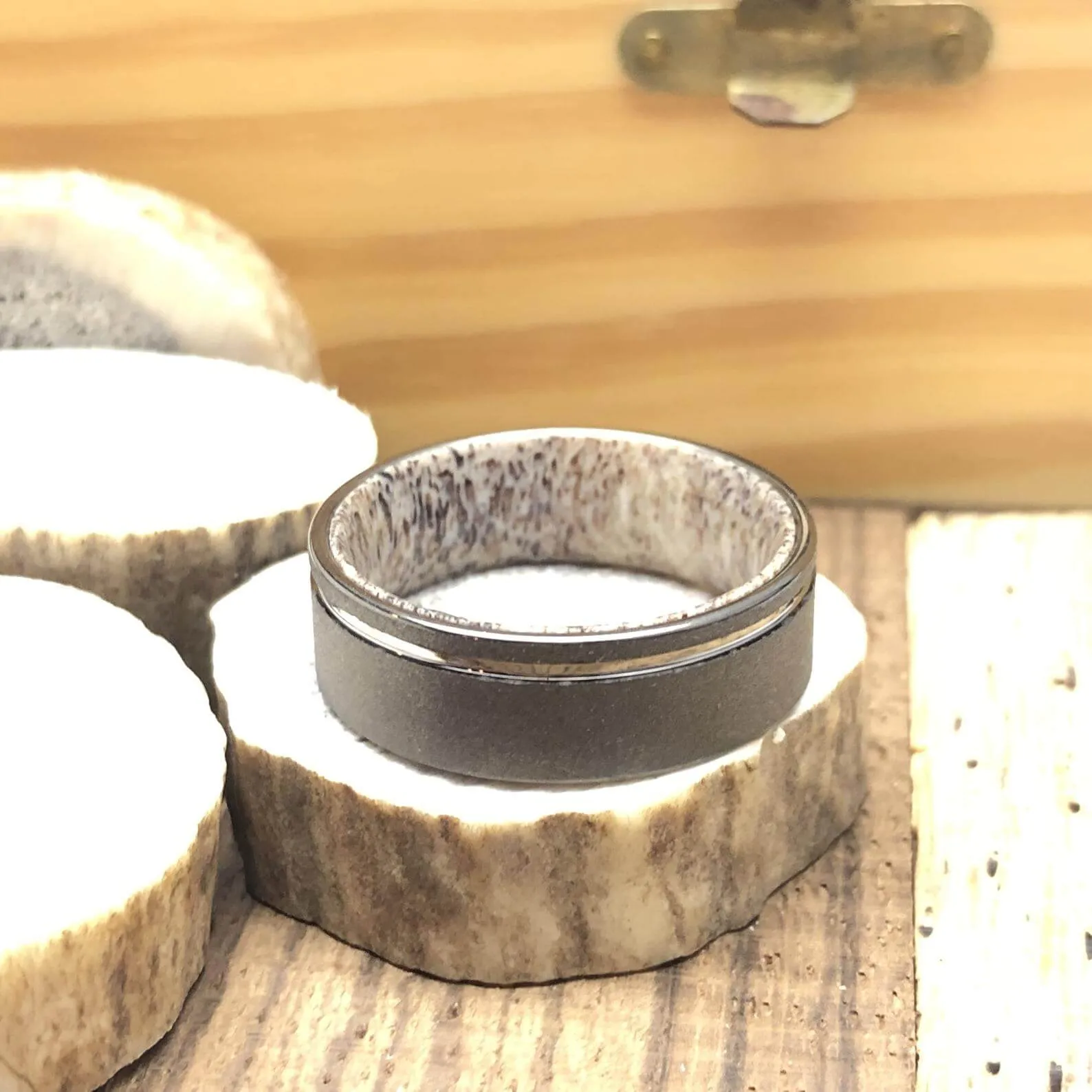 The Thinker | Men's Black Wedding Ring