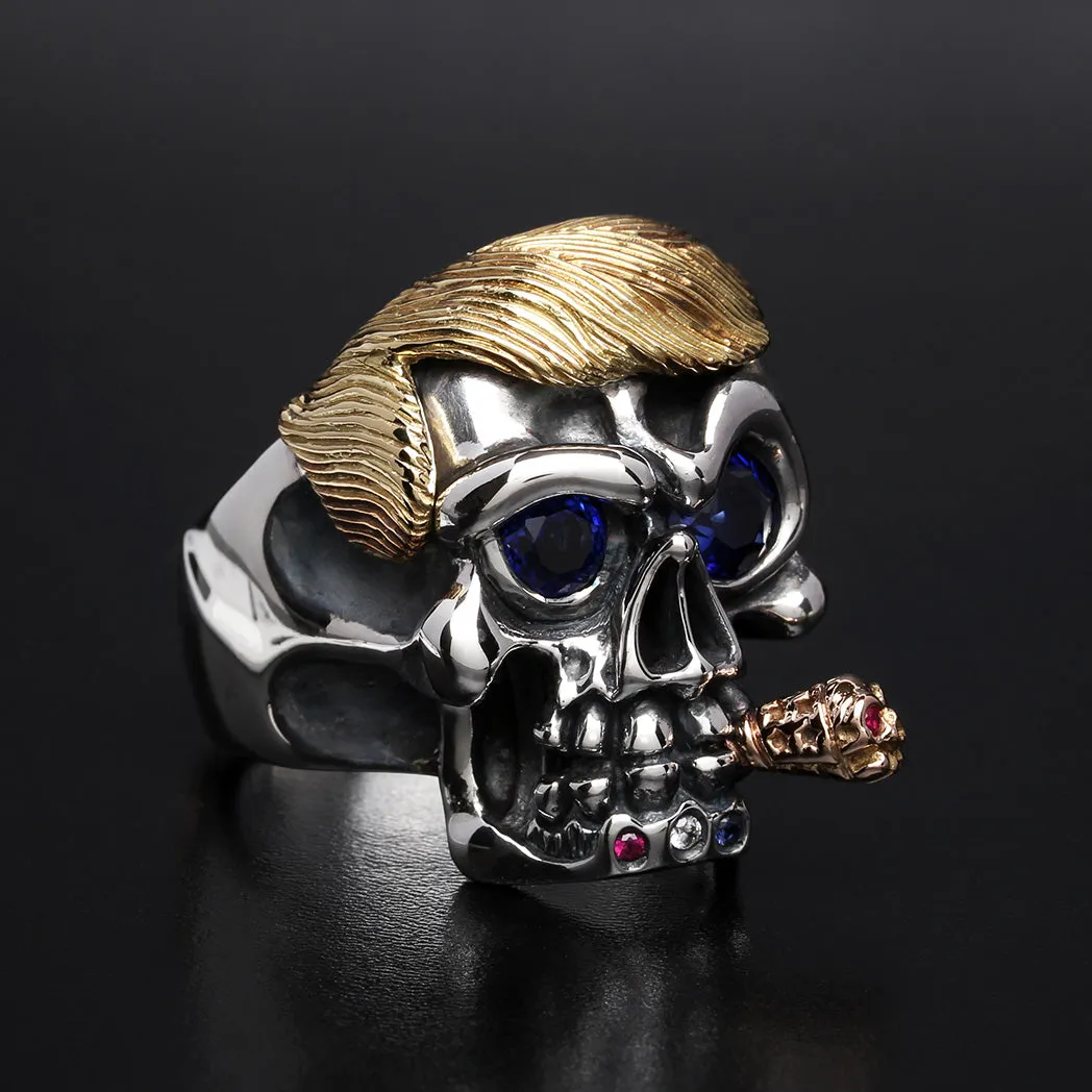 The Trump Skull 18K Cigar Ring 1 of 1