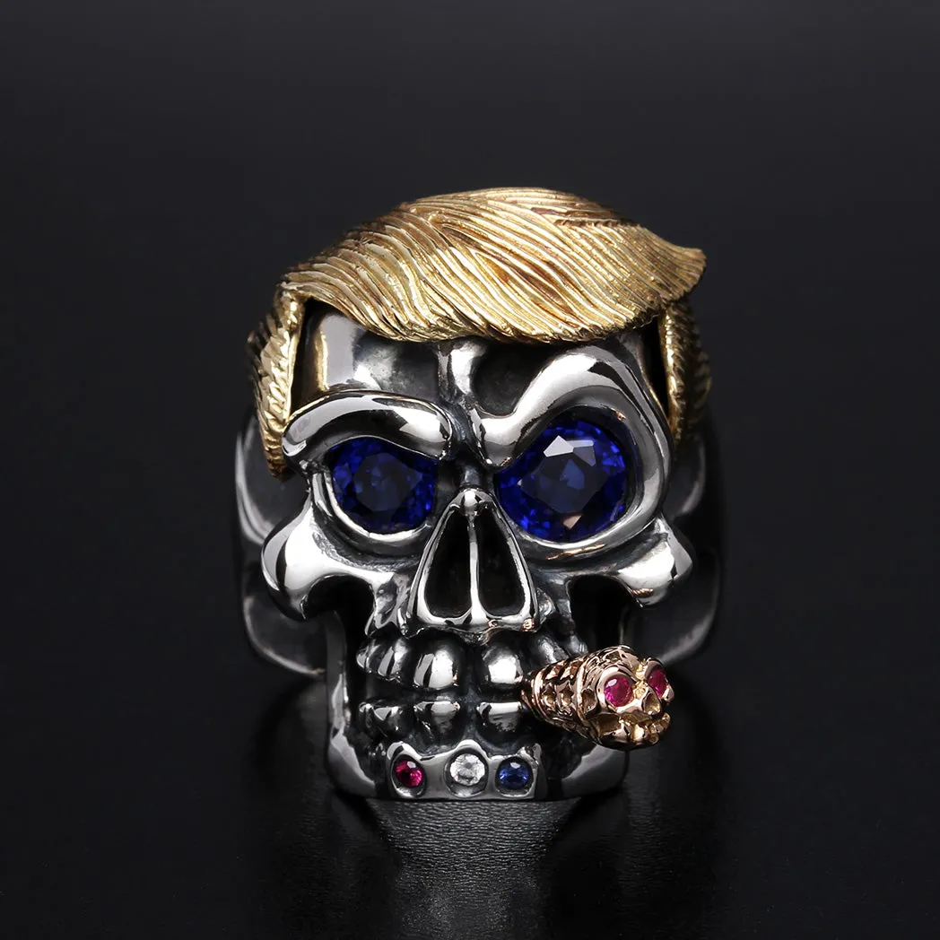 The Trump Skull 18K Cigar Ring 1 of 1