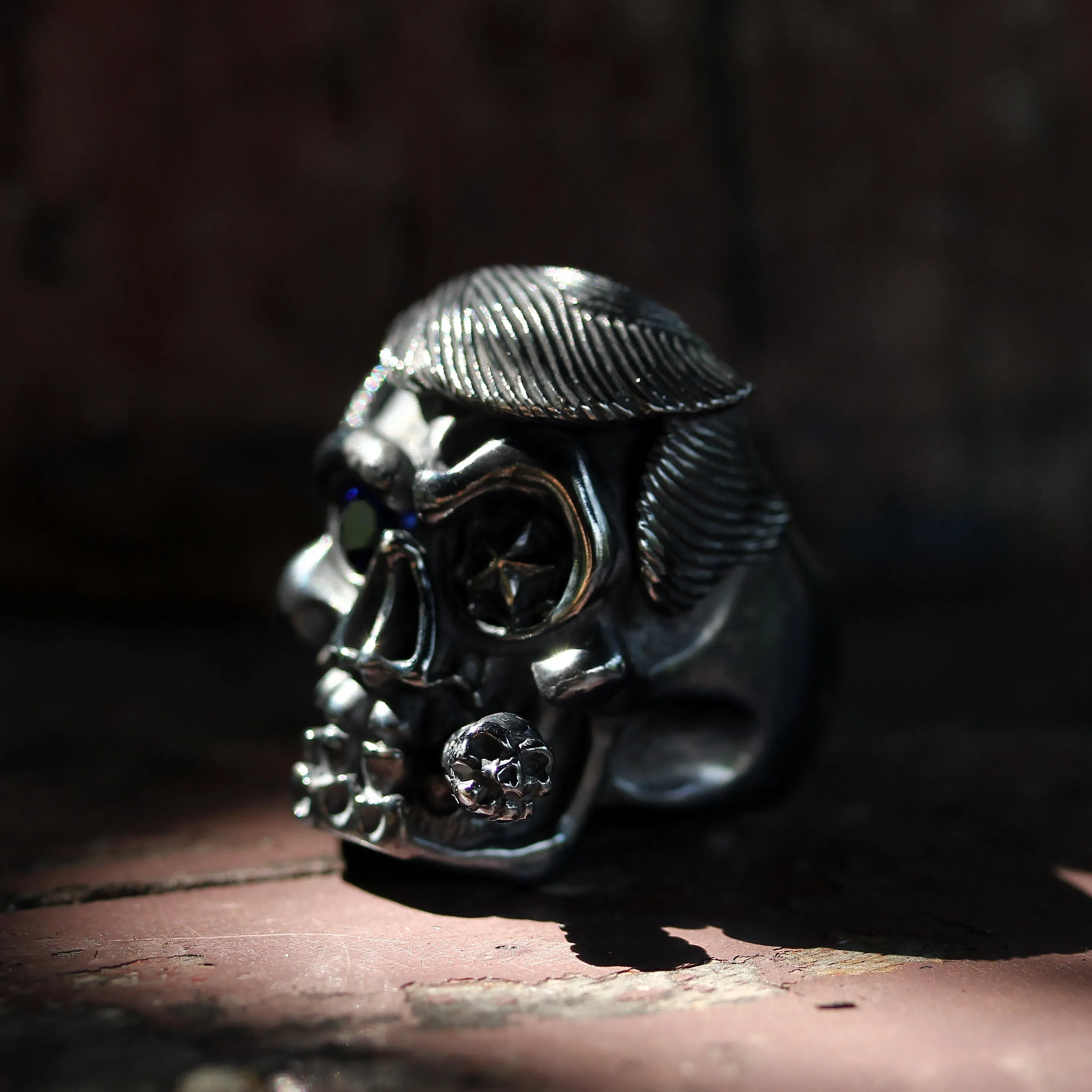 The Trump Skull Cigar Ring