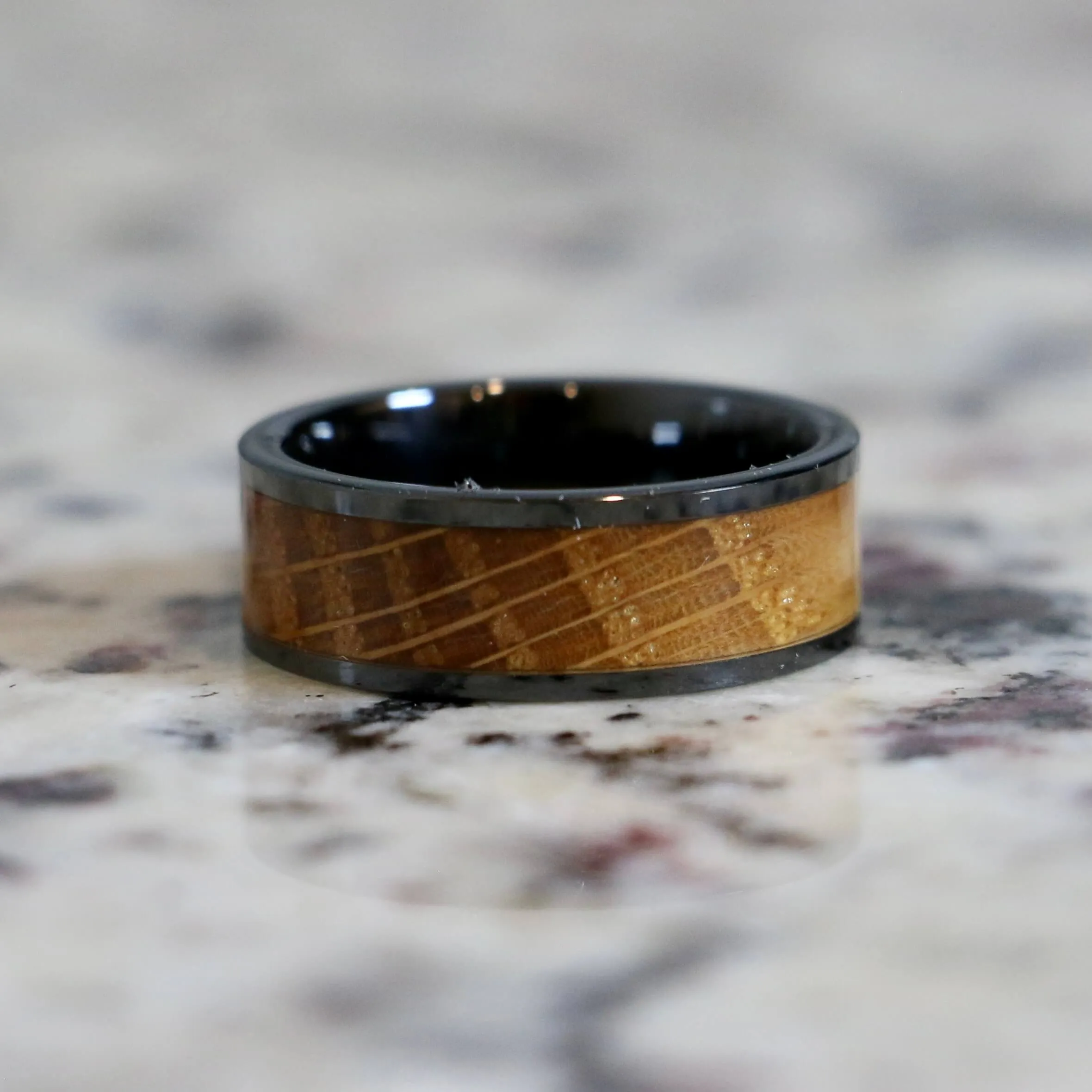 The Whiskey King | Black Male Wedding Band