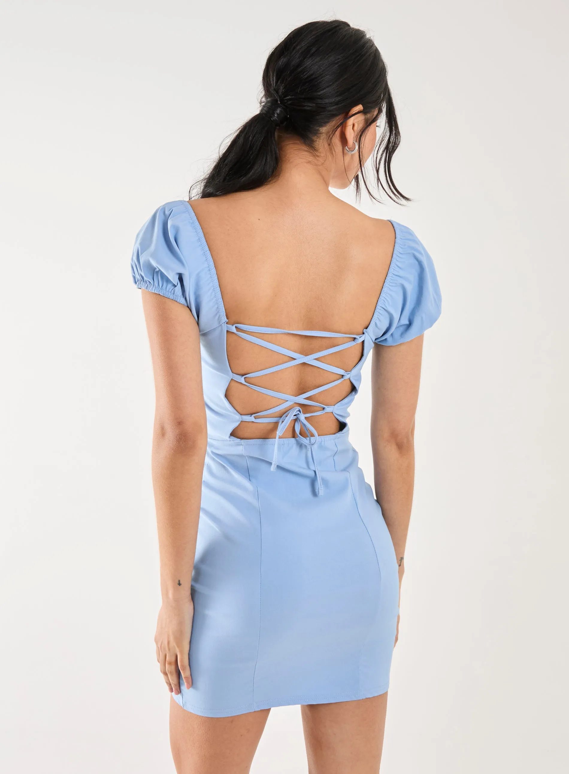 Tie Back Mini Dress