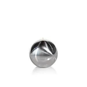Titanium Ball Candle (3.5 in)- Silver