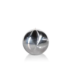 Titanium Ball Candle (4 in)- Silver